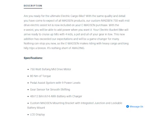 Product Details page example Brillmark